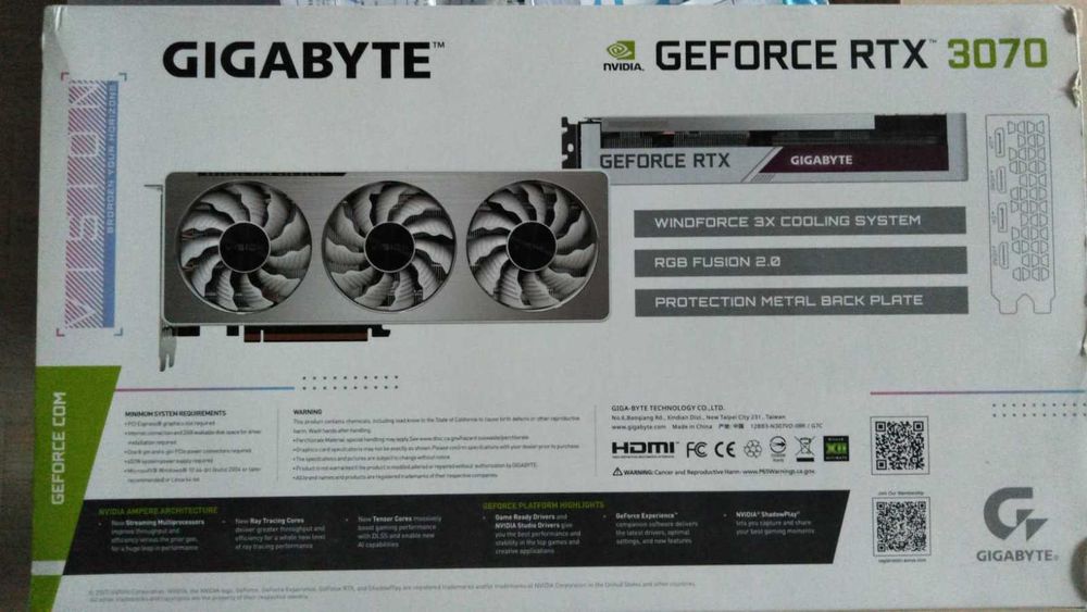 Placă video Nvidia RTX 3070 Gigabyte VISION OC Rară CITESTE!