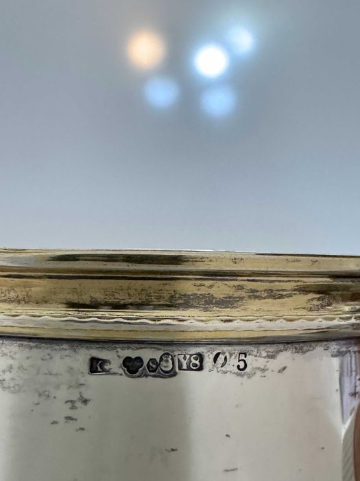 Cana Argint Suedez In Stil Baroc