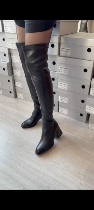 Сапоги ботфорд осень весна