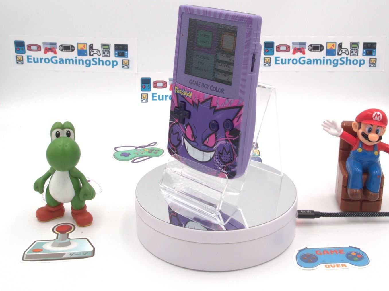 Consola Gameboy Color Pokemon Gengar Edition LCD IPS – Reconditionat