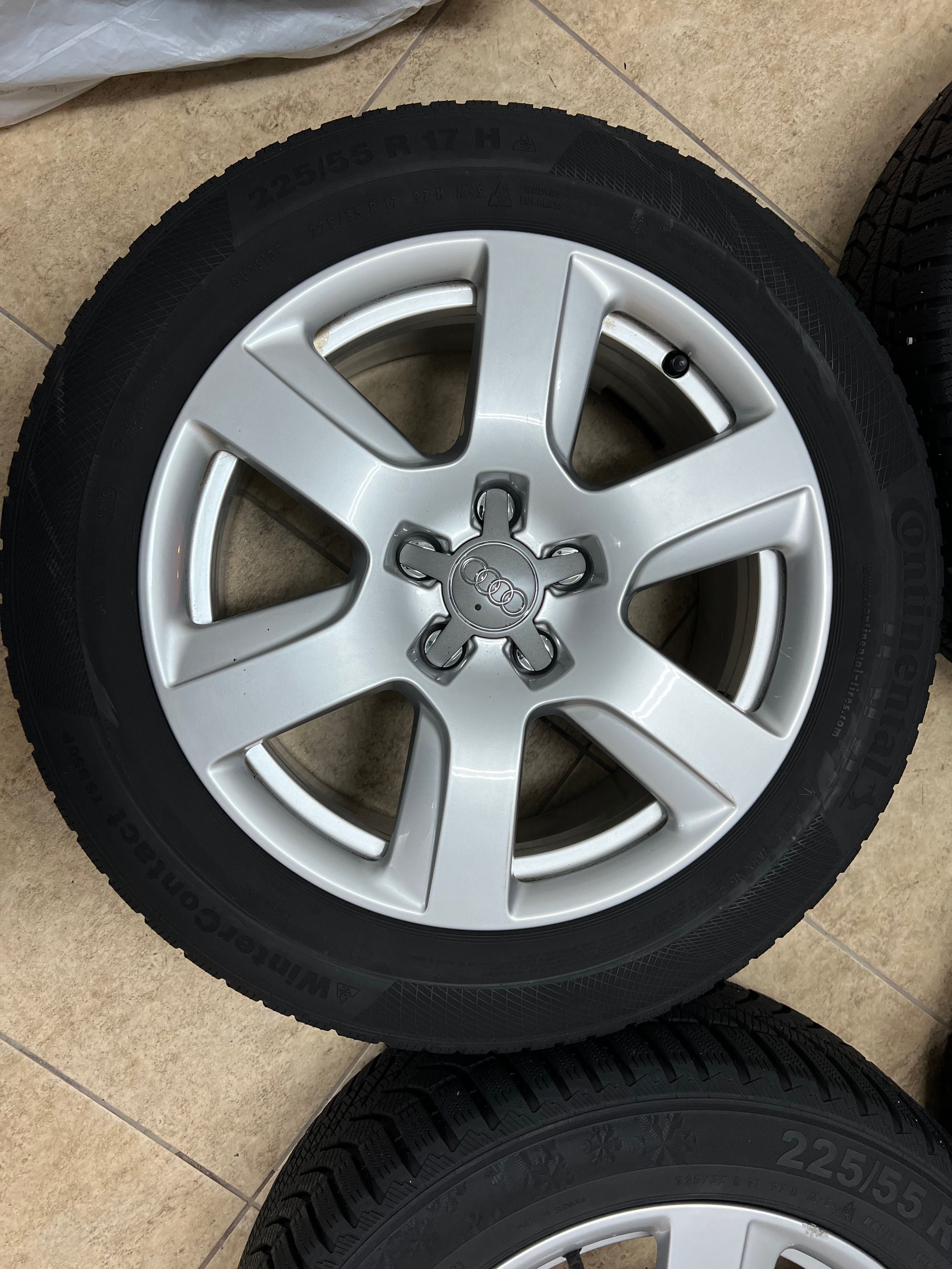 Зимни гуми нови с джанти за Ауди А6 225/55 17