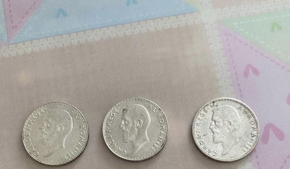 Monedă 1 leu argint 1910/1912 -Carol 1 Rege al Romaniei