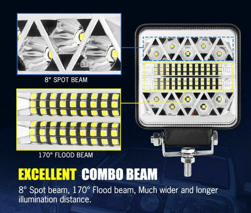 ЛЕД БАР / LED BAR Халоген 102W Автомобили Джипове Багери Трактори