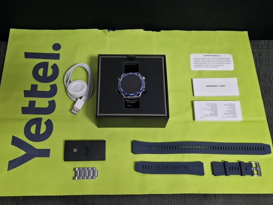 48mm Huawei watch Ultimate Yettel Гаранция 2027г. Voyage Blue / Син