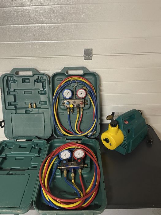 Pompa vid Refco baterie manometre refco