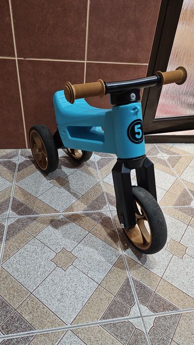 Bicicleta fara pedale Funny Wheels Rider SuperSport 2 in 1 Aqua