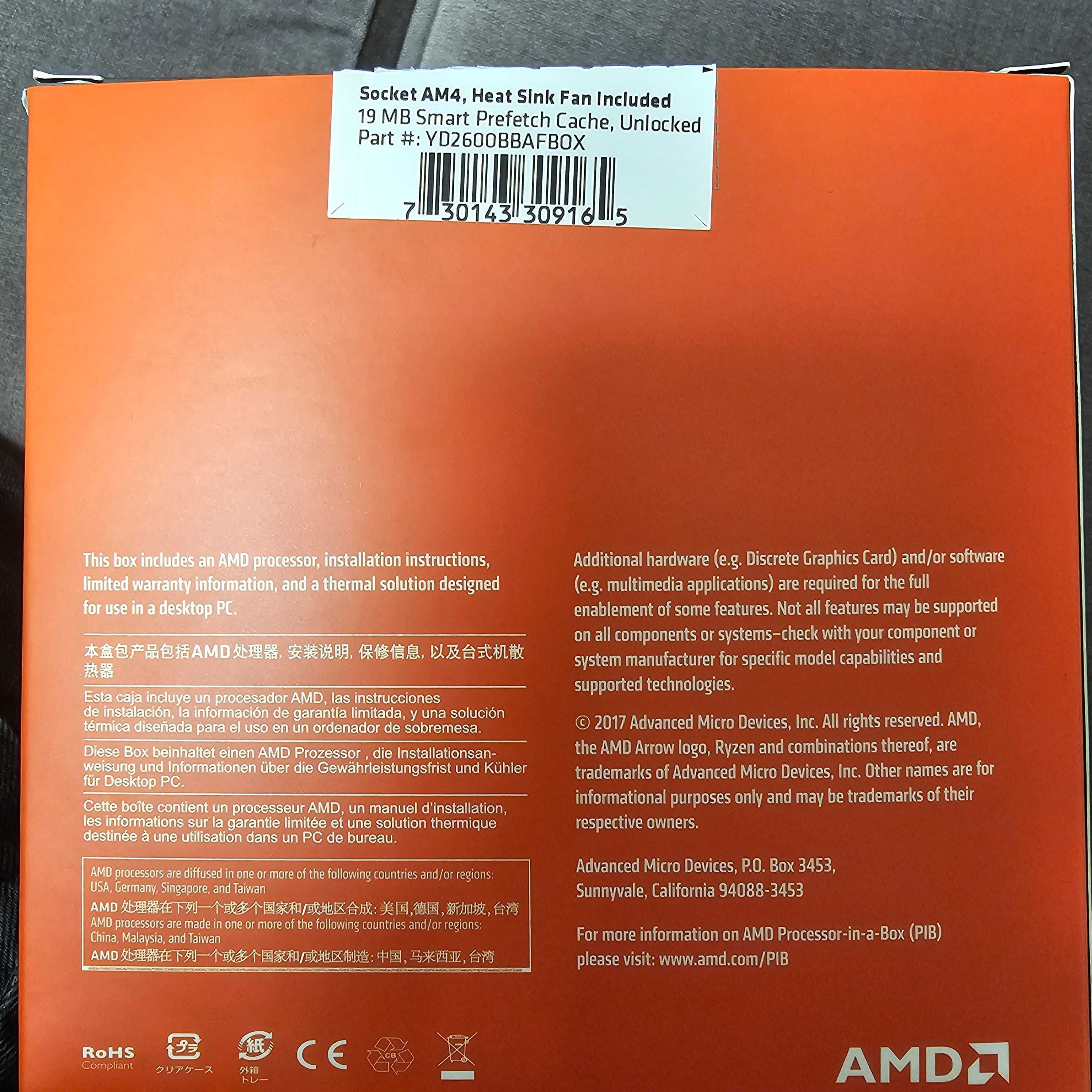 Procesor AMD Ryzen 5 2600 socket AM4