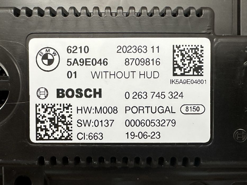 Ceasuri digitale BMW Seria 1 F40, Seria 2 F44 : 5A9E046