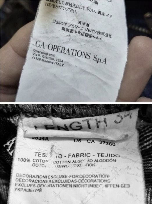 Blugi bărbătești Armani Jeans J06 Fitted, mărimea W30xL34