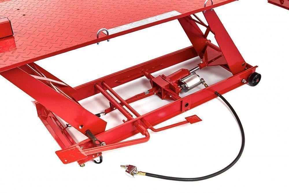 Elevator hidro-pneumatic pt. motociclete 450kg cu fixare roata