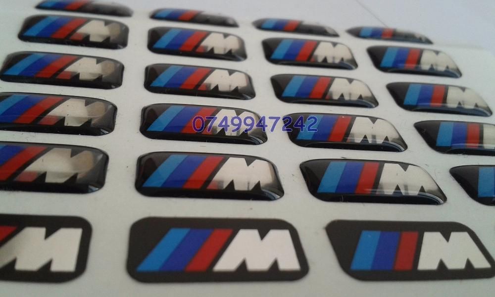 Sticker/logo BMW ///M siliconata 3D 4 Bucati