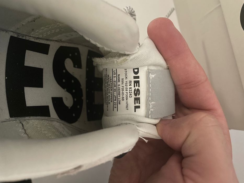 Sneakers Diesel femei alb