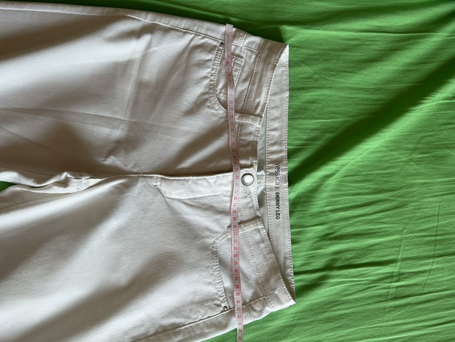 Vand blugi albi YESSICA Skiny leg