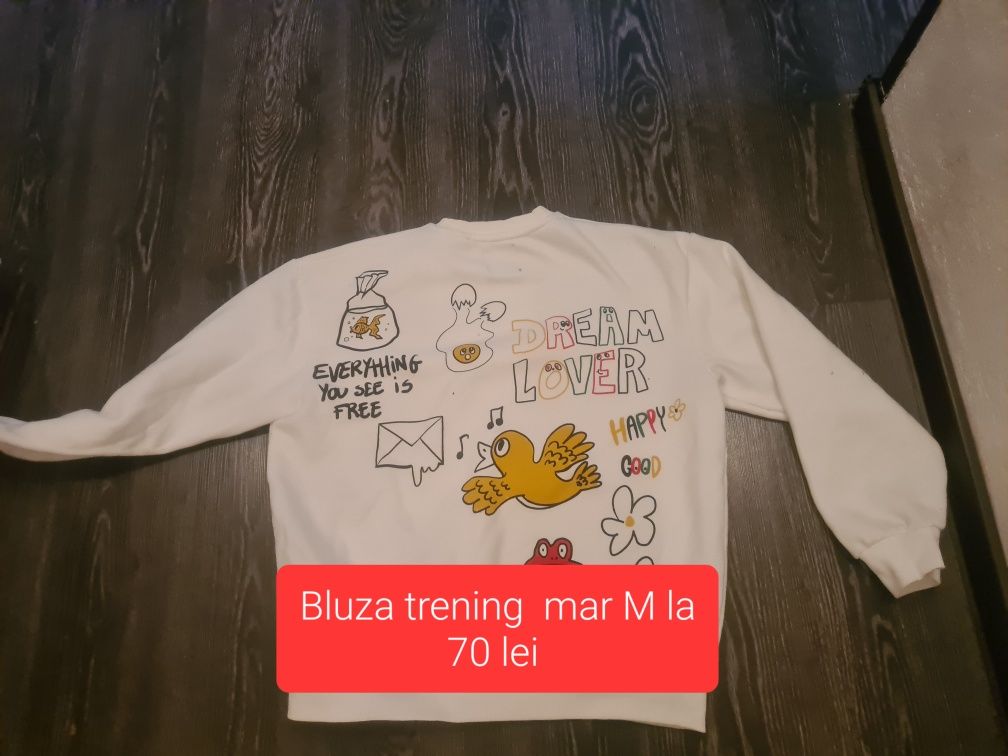 Pantaloni trening și bluza  xs și m la 70 lei bucata