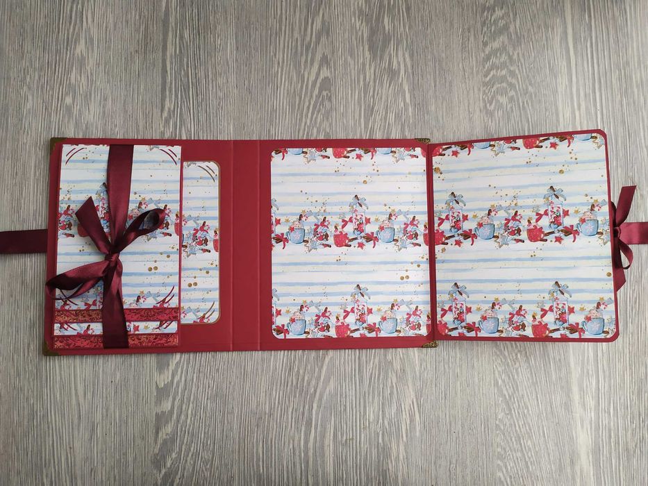 Коледен скрапбук албум "Моята Коледа", ръчна изработка /11.45-46