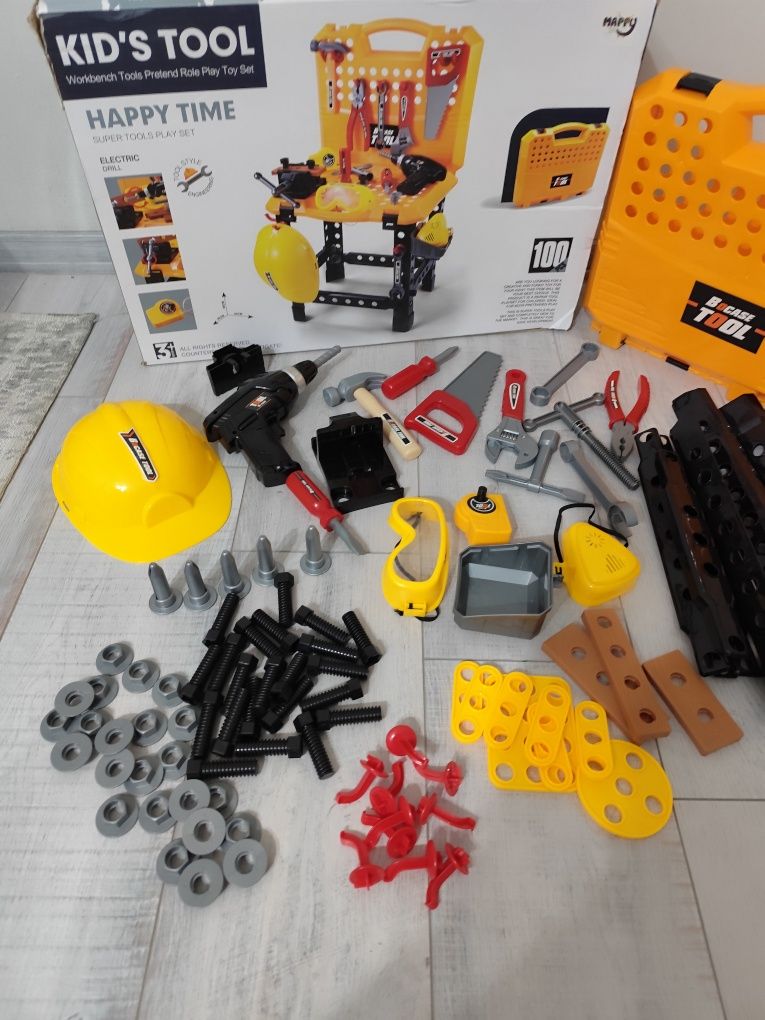 Работилница за дете M-toy's, куфар с инструменти