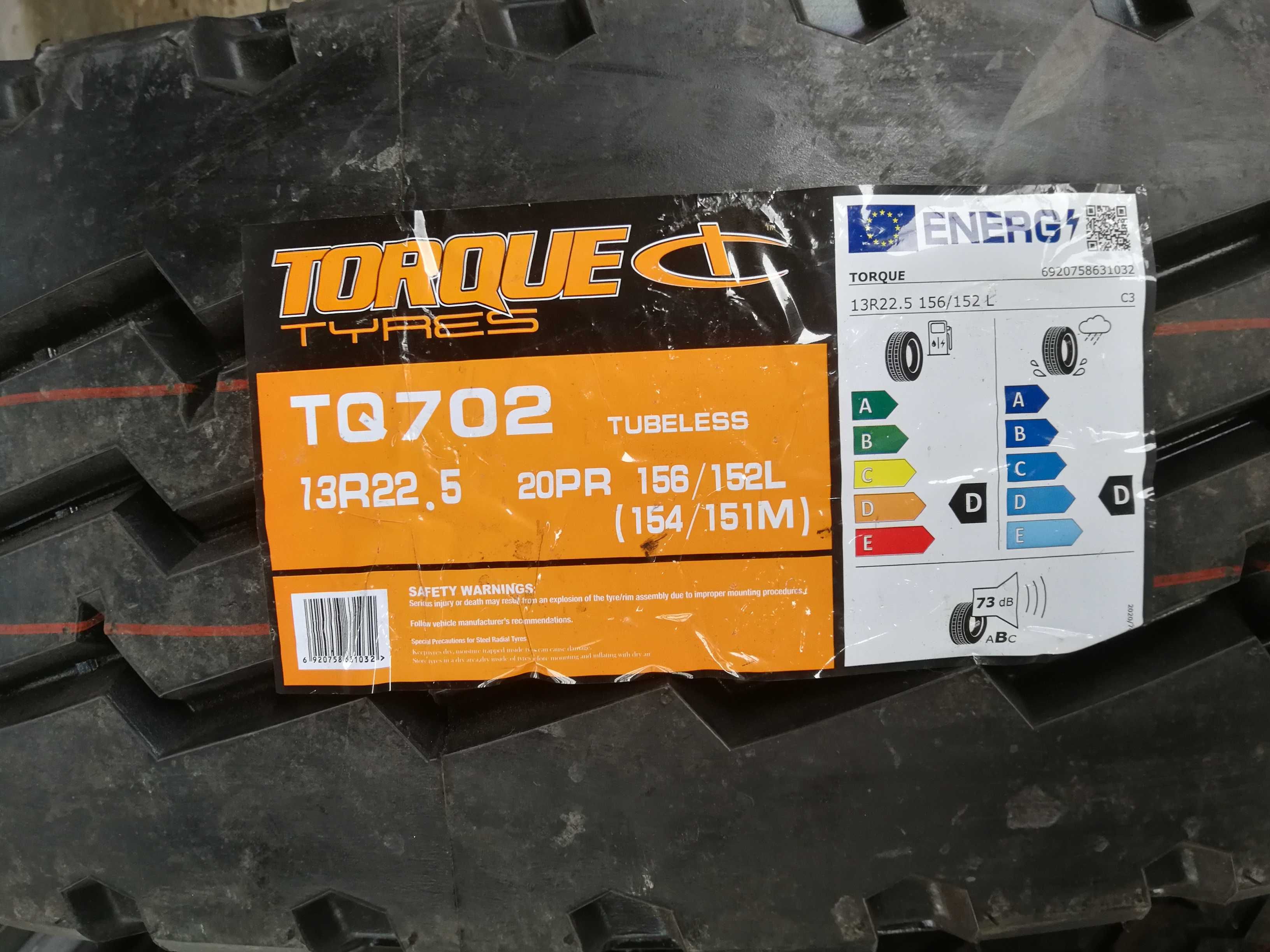 Нови гуми 13R22.5 TORQUE TQ702 156/152L 20PR M+S 552лв. с ДДС