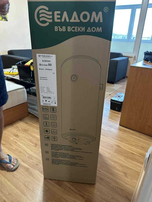 Електрически бойлер ELDOM 80L -  3 KW - Неопотребяван.