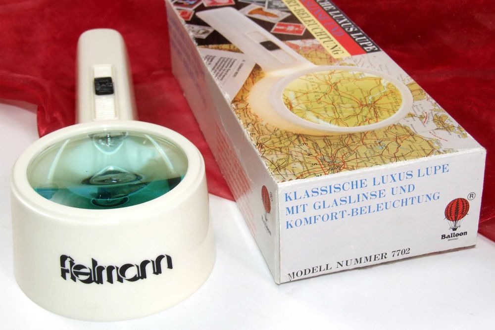 Lupa profesionala FIELMANN cu iluminare, 4x, Made in Germany, NOUA