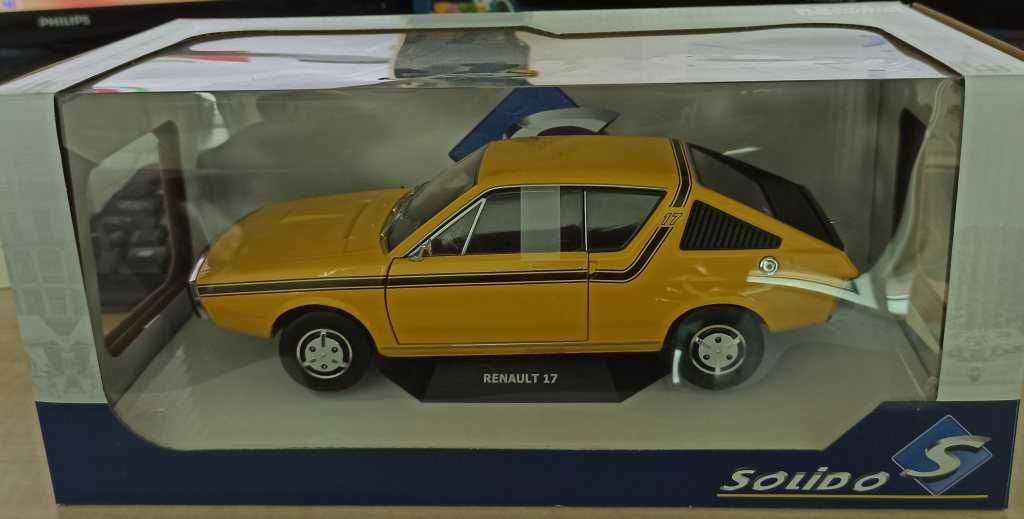 Macheta Renault 17 MK1 1976 galben - Solido 1/18