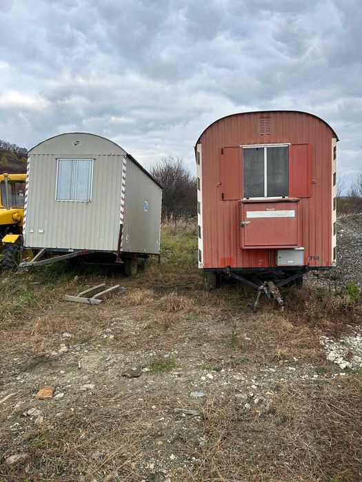 remorca container cu incalzire/ organizare santier/vestiar/depozit
