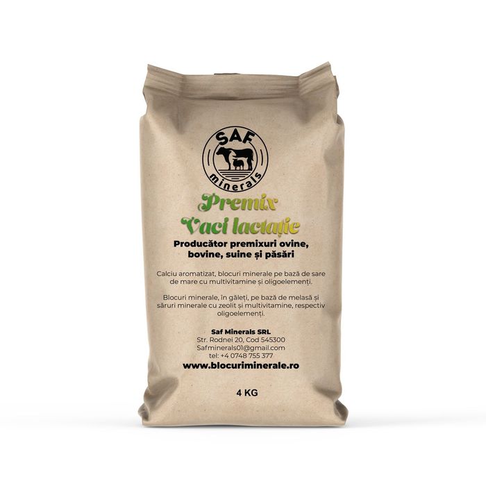 Premix vitamino mineral Concentrat Furaj Porci găini  vaci viței capre