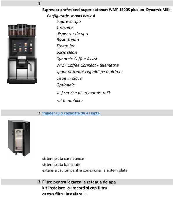 Afacere fara angajati-Espressor prof auto WMF 1500S+sist de plată nou