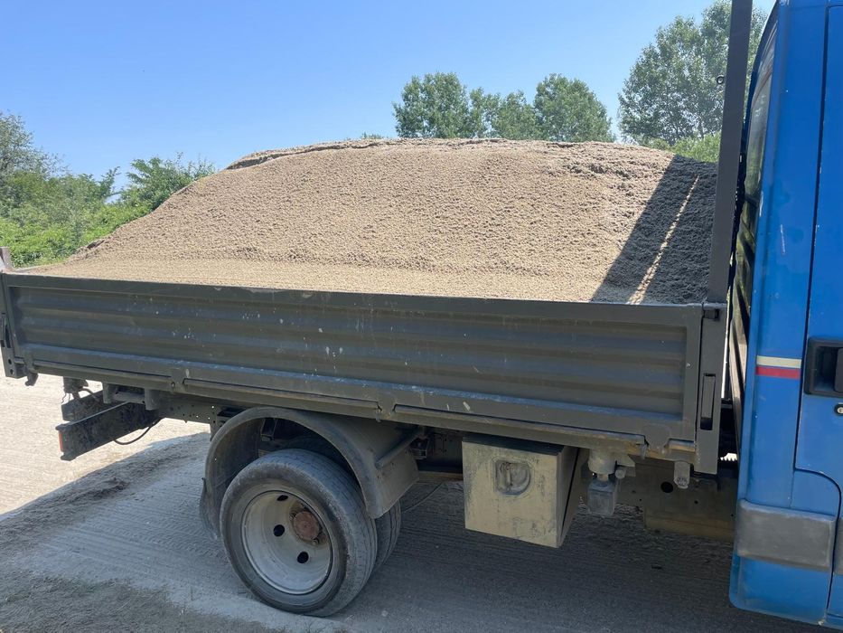 NISIP SORTAT Margaritar Sort Piatră Balast Pământ Transport basculabil