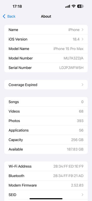 iPhone 15 Pro Max 256gb Blue Titanium , Baterie 86%