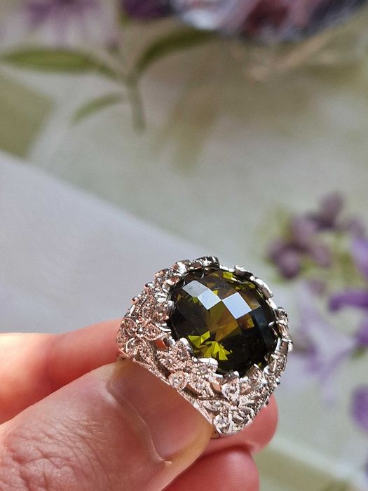 Inel vintage din argint 925, lucrat artistic