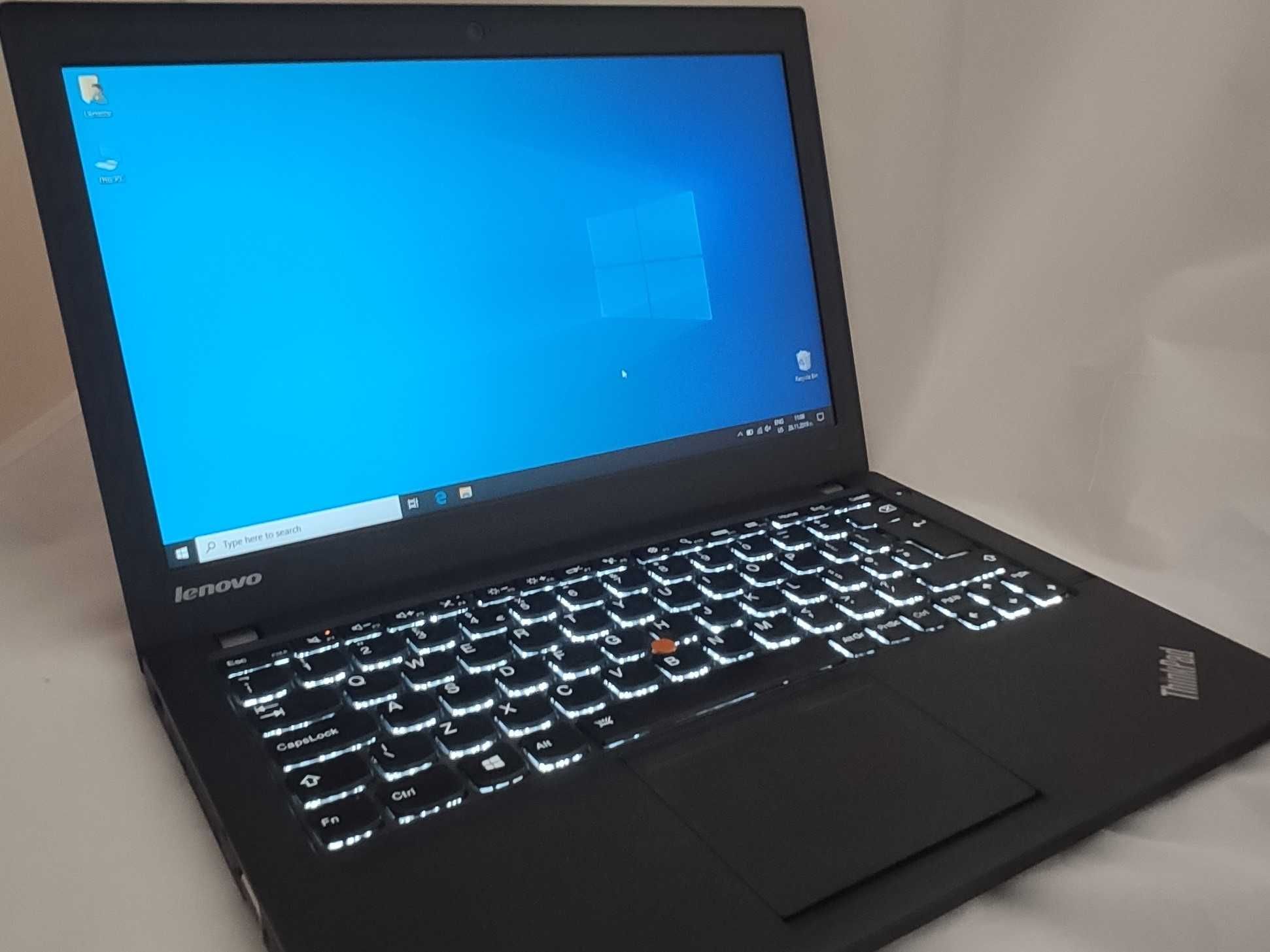 Лаптоп Lenovo X240 I7-4600U 8GB 128GB SSD 12.5 HD Windows 10 / 11