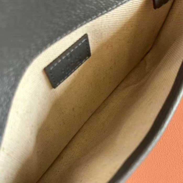 Мъжка чанта Gu cci GG Supreme Jacquard Belt Bag Grey & Black