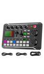 Placa de Sunet Live F998 cu Mixer Audio Podcast pentru PC sau Telefon.