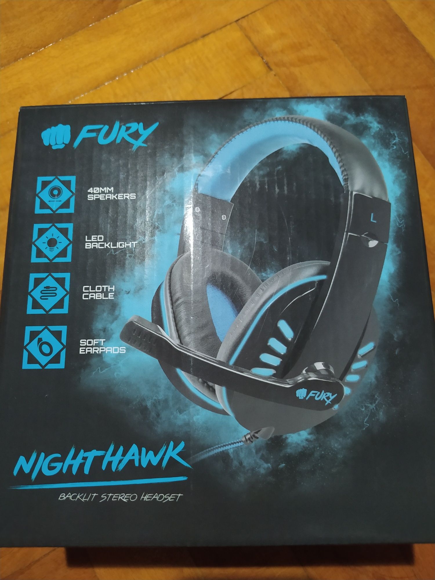 Gaming светещи слушалки  Fury Nightwalk
