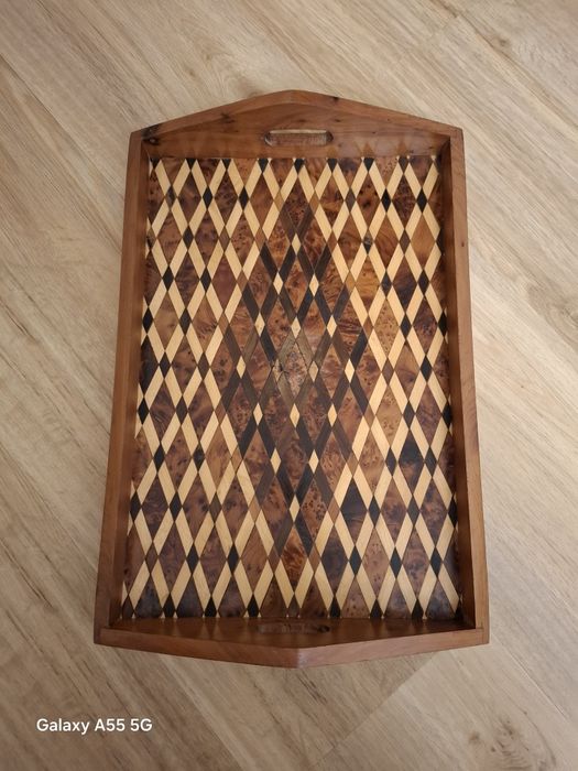 Accesoriu decorațiune vintage colectie lemn Maroc 1970