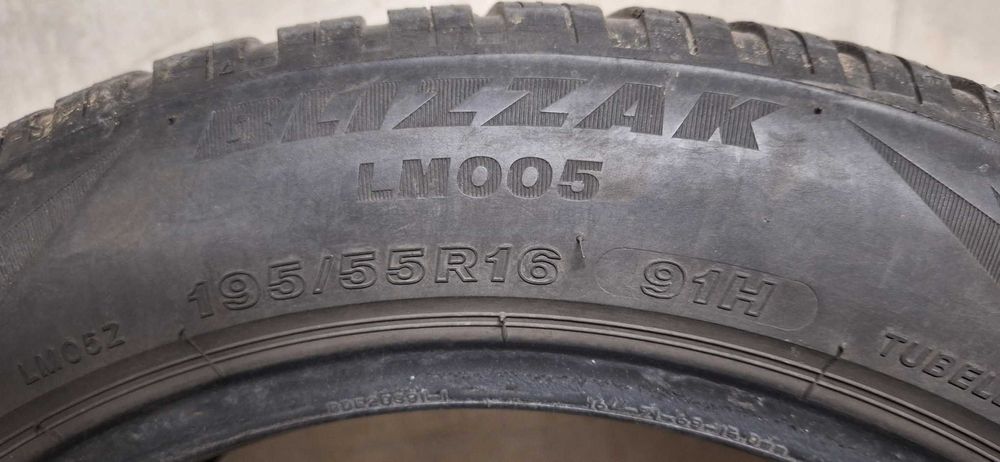 4 броя Зимни Премиум Гуми Bridgestone Blizzak LM005 195/55/16 91H