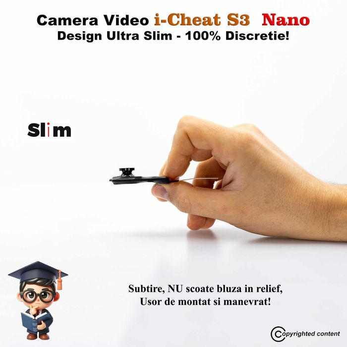 Mini camera video pentru copiat Casti pentru copiat Casca de copiat