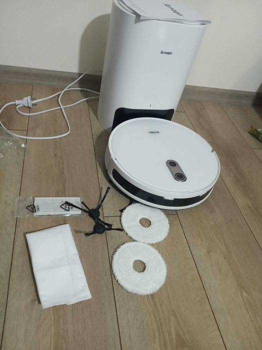 Прахосмукачка робот ARNAGAR S10, aвтоматично изпразванe, въртящ се моп