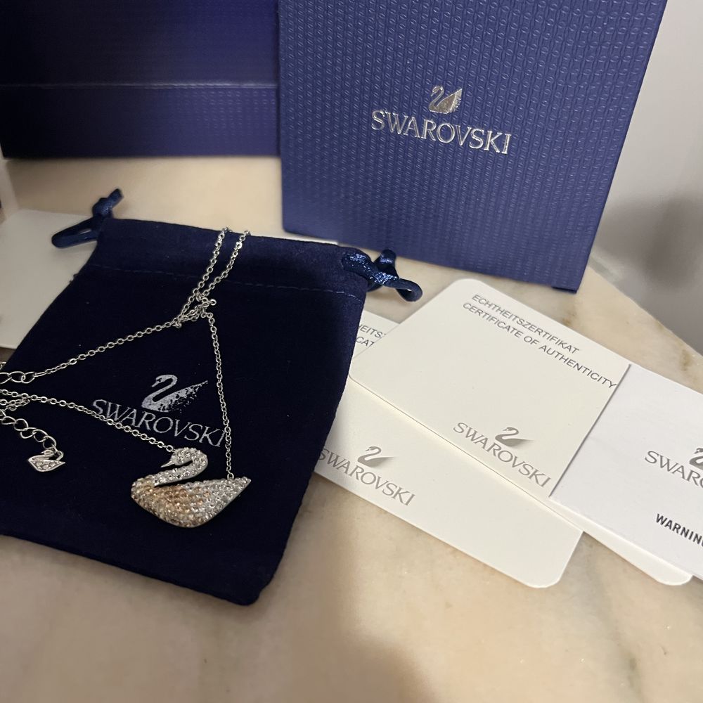 Lantisor/Colier Swarovski Champagne