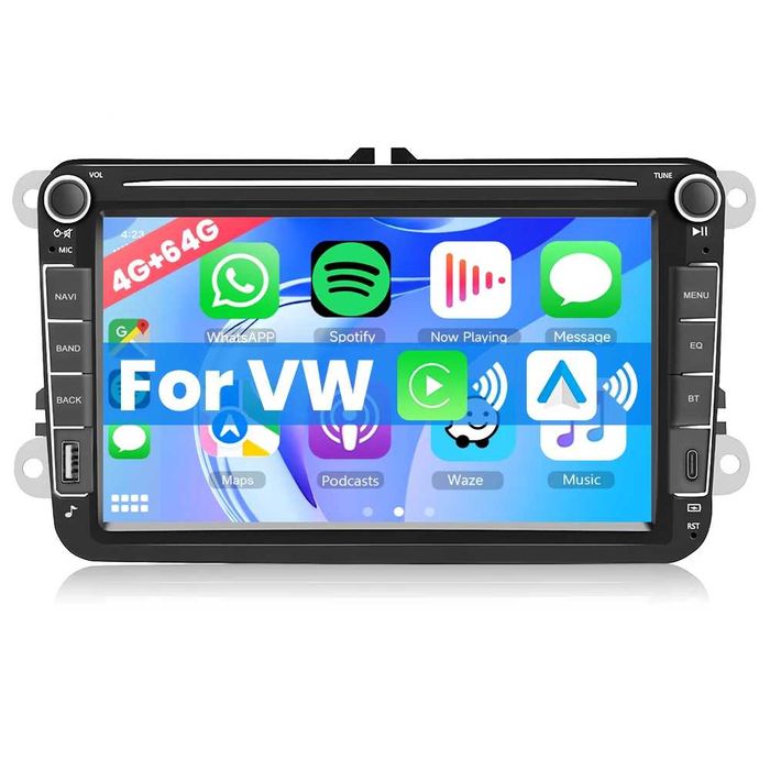 Navigatie 4GB Carplay VW Golf Passat cc Touran Tiguan Polo Tiguan T5