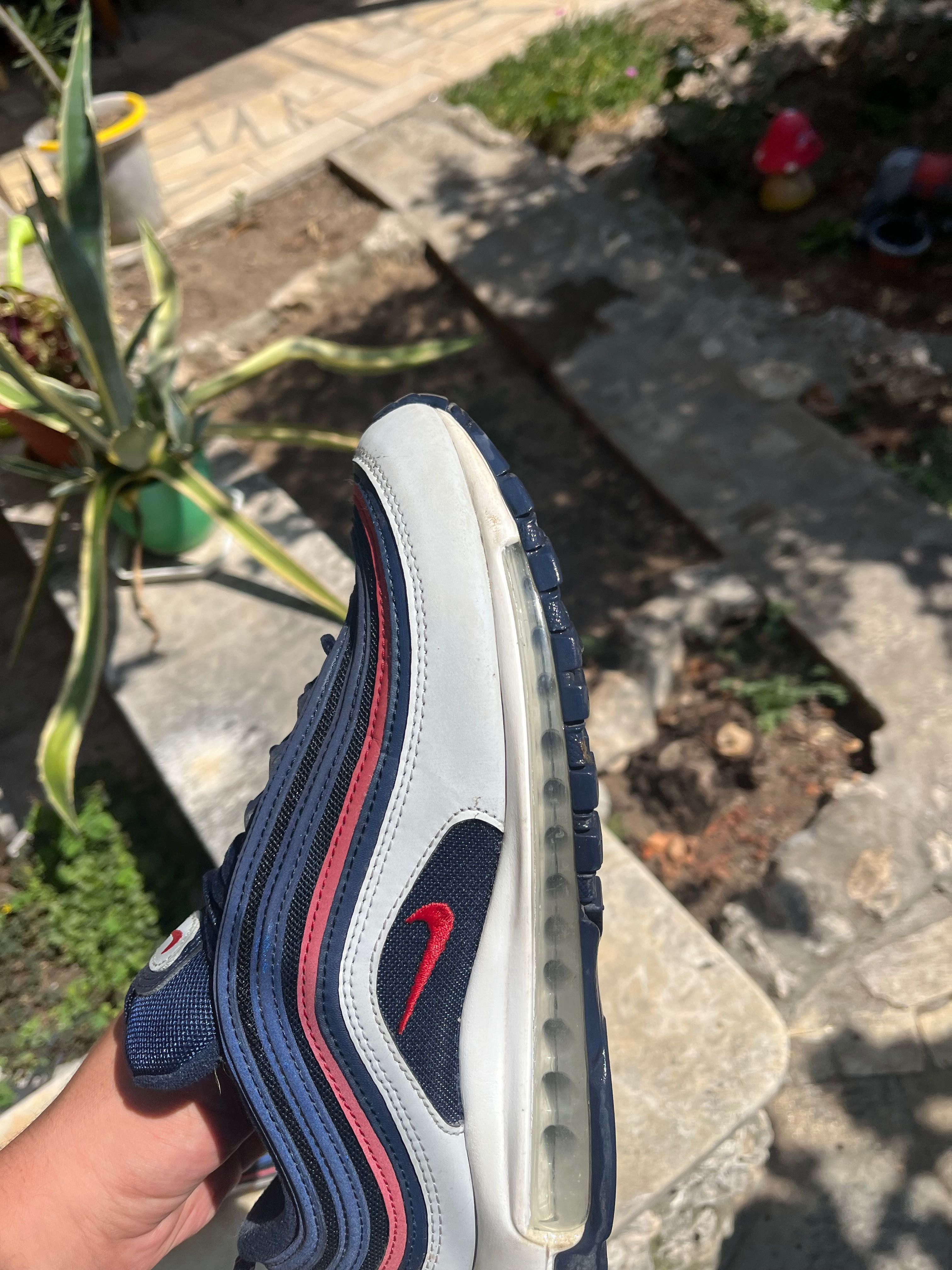 nike 97 blue and white and red