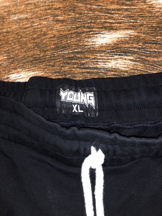 Pantaloni young rich white NBN