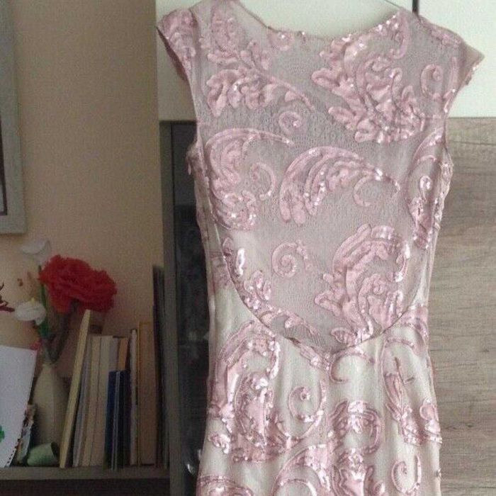 Официална рокля с камъни и пайети размер Paula Richi С/М