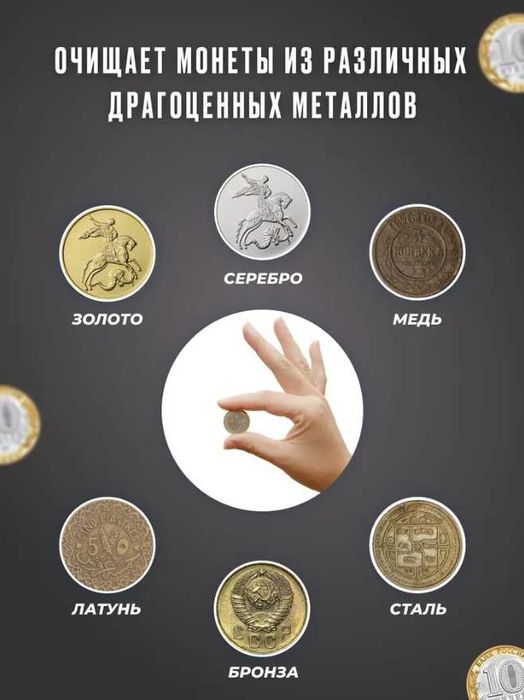 Асидол-М. Средство для чистки монет и металлов.