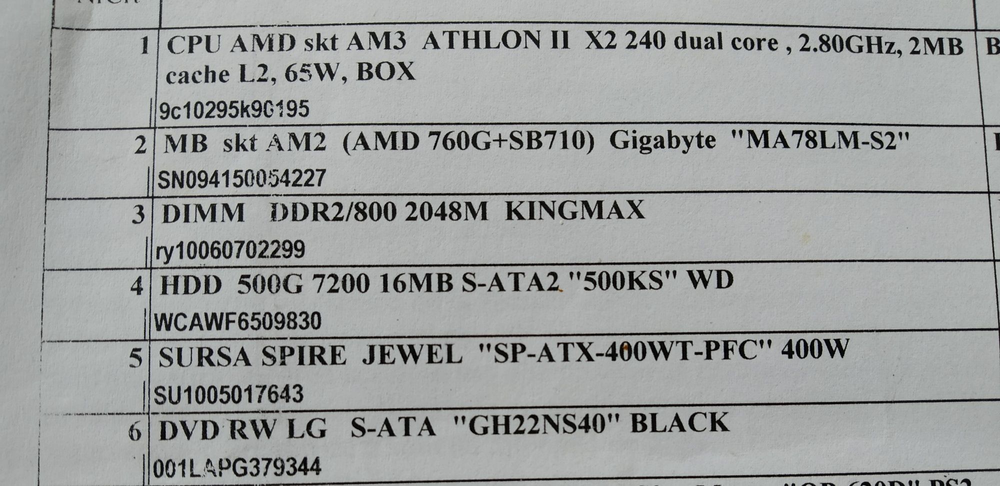 Calculator AMD Athlon II X2