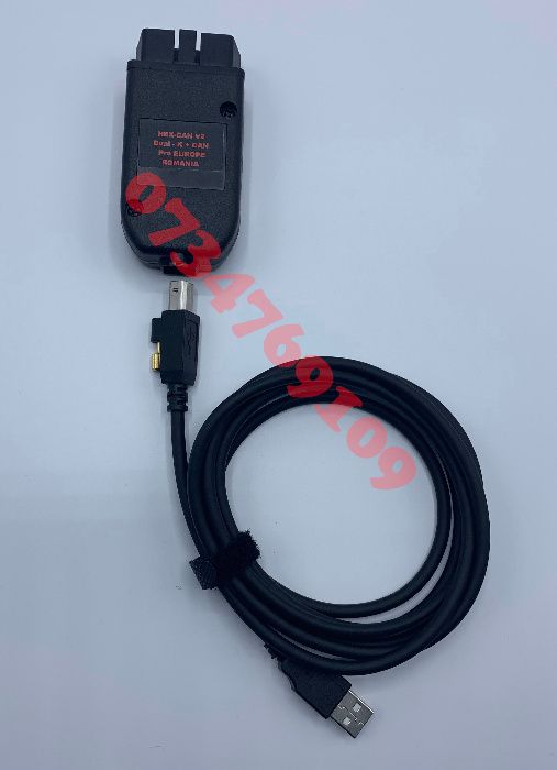 Tester Diagnoza Auto VCDS VAGCOM HEXCAN V2 Romana/Eng Garantie 1 An