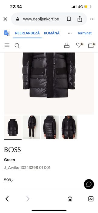 2 geci iarna Boss si Hugo Boss