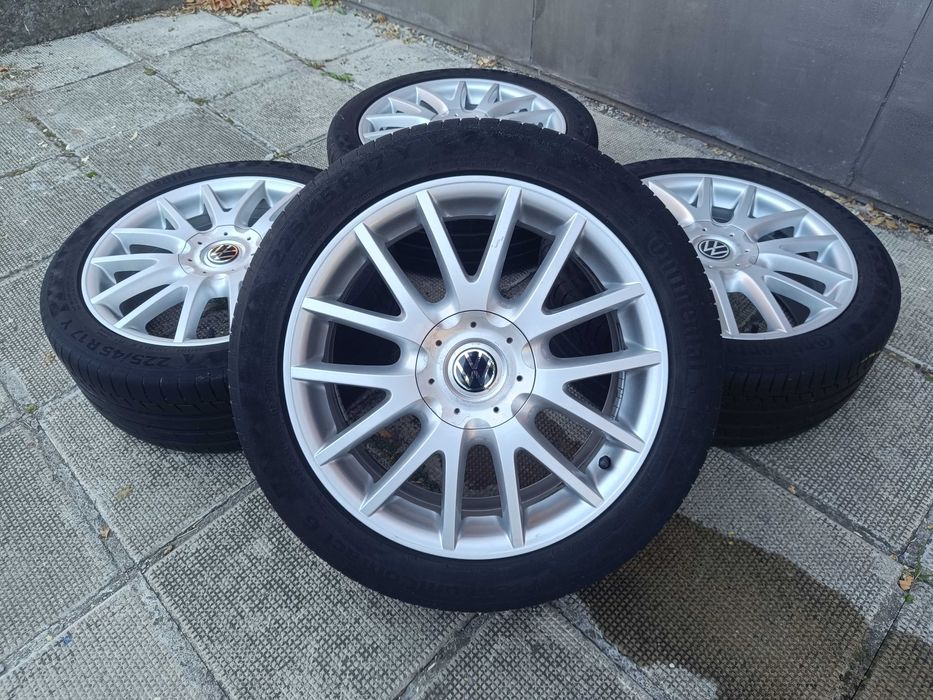 ОРИГИНАЛНИ джанти с гуми 17 ' 5x112 57,1 ФОЛКСВАГЕН / VW GOLF TOURAN