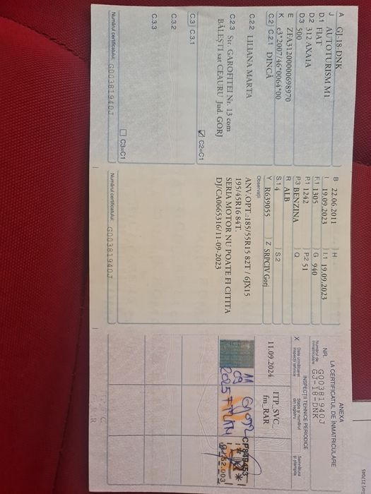 Fiat 500  cutie de viteze manuală!