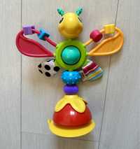 Jucărie cu ventuză pentru scaunul de masă Lamaze + 3 jucării dentiție